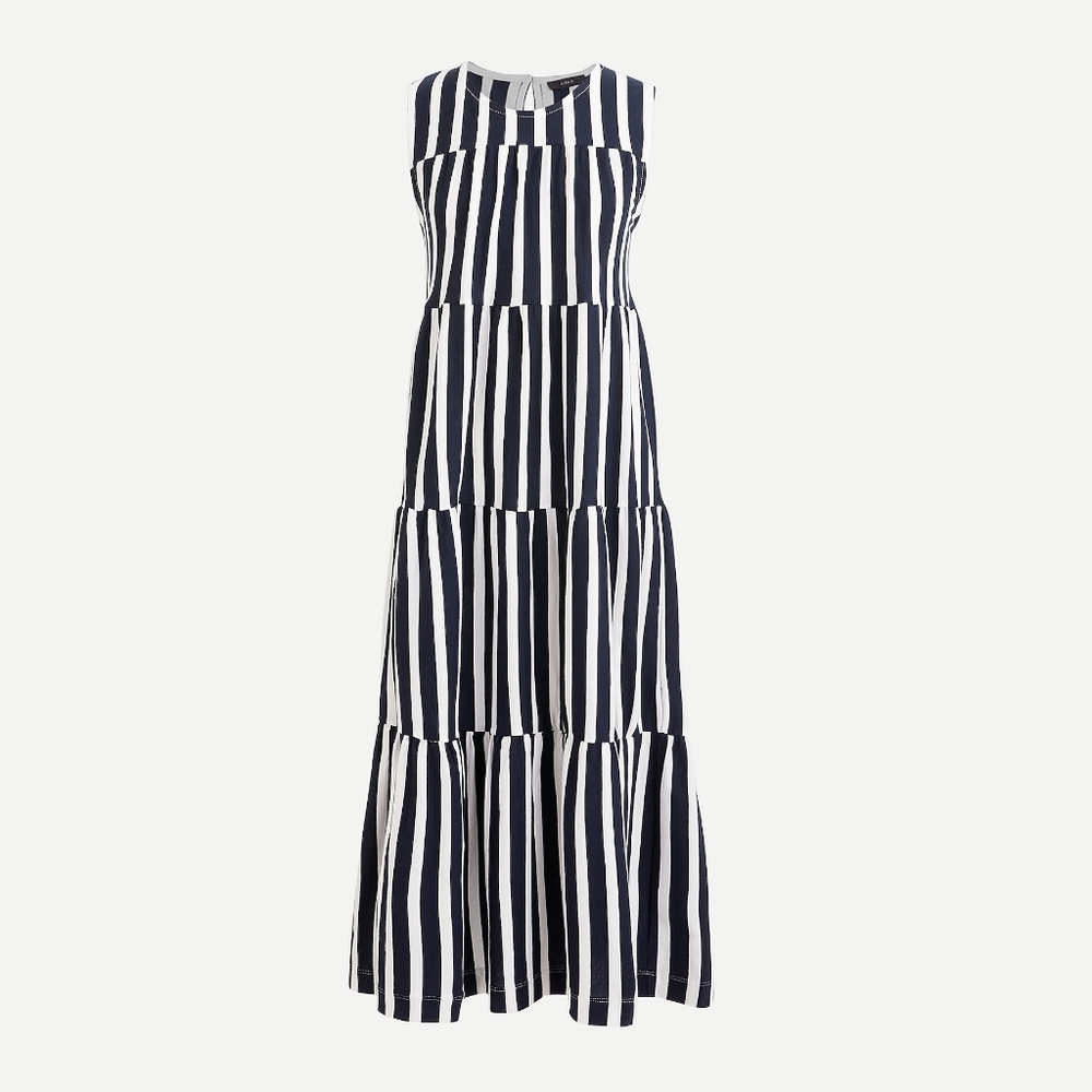 ๐๏ธ J Crew Sleeveless Striped Maxi Dress - Picture 5 of 7